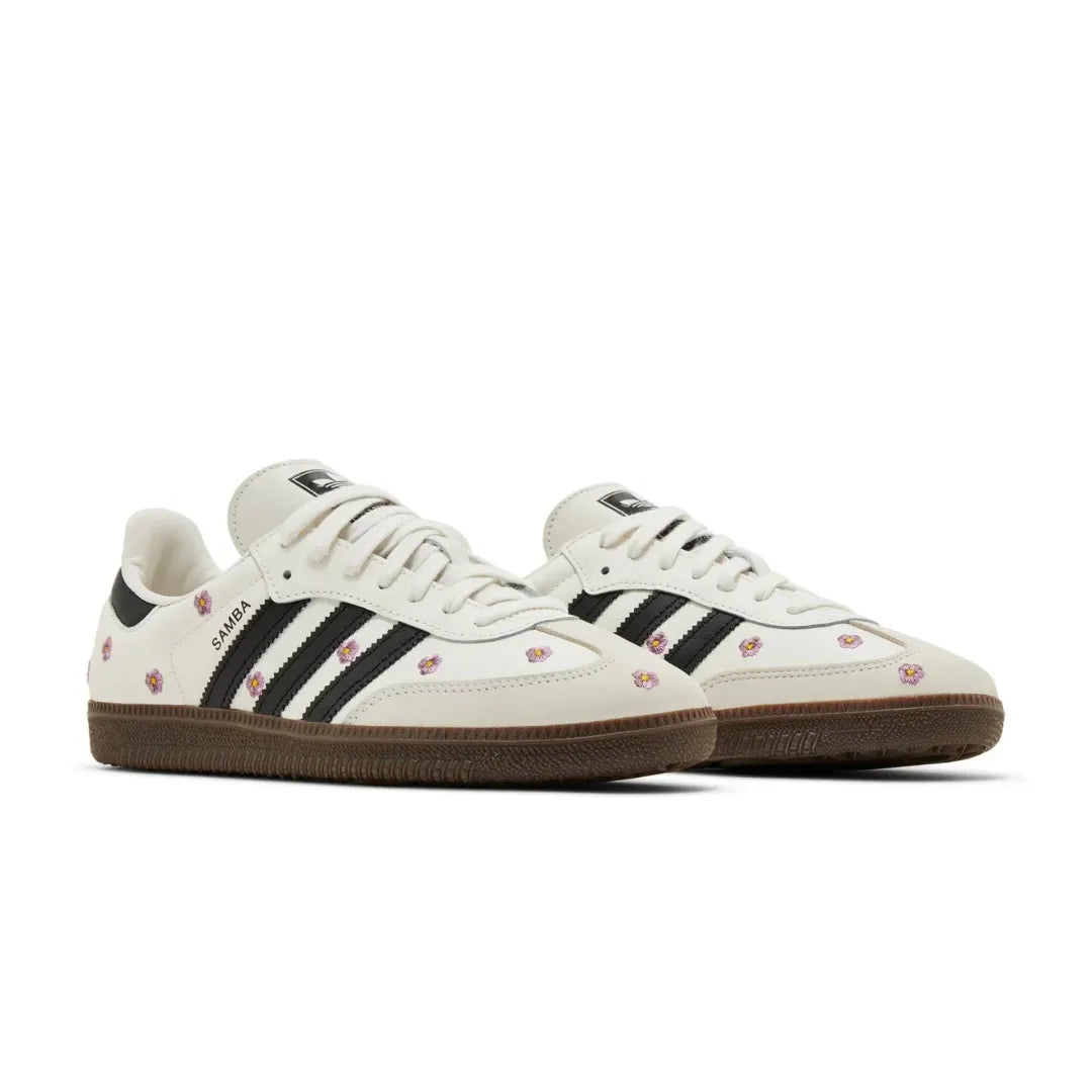 Adidas Samba OG White Floral Embroidery Gum