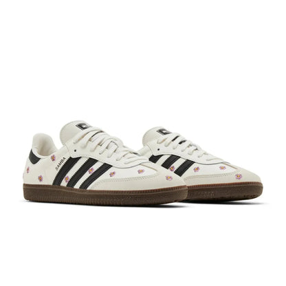 Adidas Samba OG White Floral Embroidery Gum