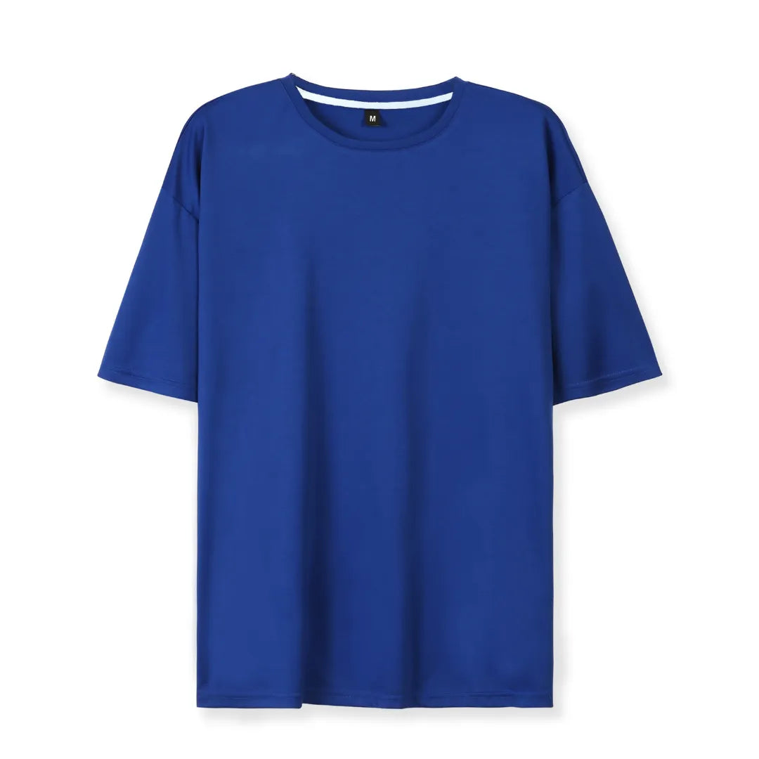 Herren Basic Sommer-T-Shirt mit Kurzarm – Seitenansicht