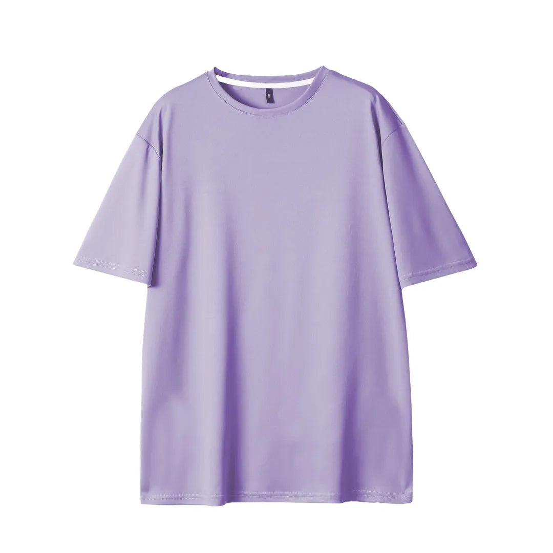 Herren Basic Sommer-T-Shirt mit Kurzarm – Detailansicht
