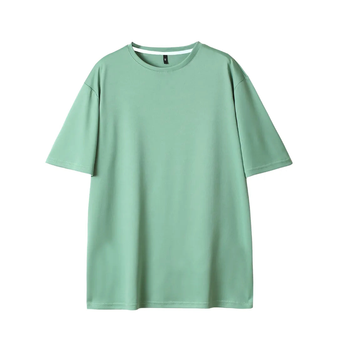 Herren Basic Sommer-T-Shirt mit Kurzarm – Materialdetail