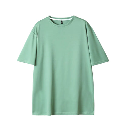 Herren Basic Sommer-T-Shirt mit Kurzarm – Materialdetail