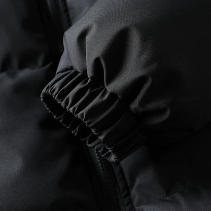 Gefütterte Winterjacke für Herren mit abnehmbarer Kapuze – Gesamtansicht