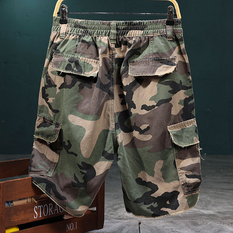 Premium Cargo-Shorts mit Tarnmuster