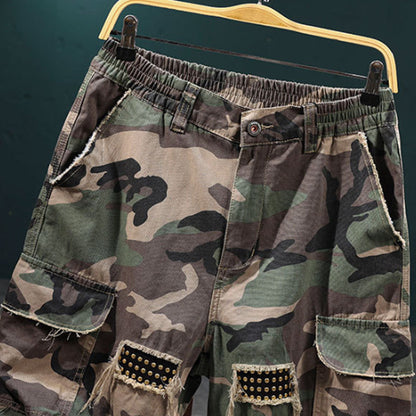 Premium Cargo-Shorts mit Tarnmuster